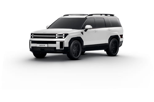 هيونداي سانتا في أبيض كريمي