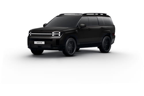 هيونداي سانتا في أسود مطلق معدني