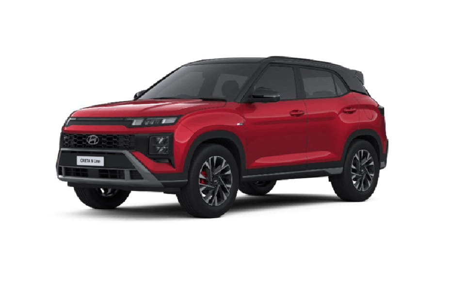 Hyundai Creta Dragon Red Pearl Black Roof N Line