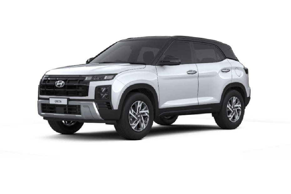 Hyundai Creta Creamy White Pearl Black Roof Magnetic Silver Matte