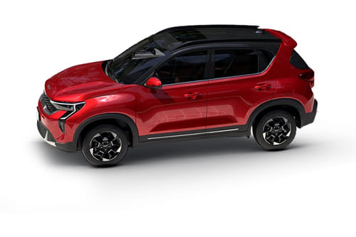 KIA Sonet Red With Black Roof