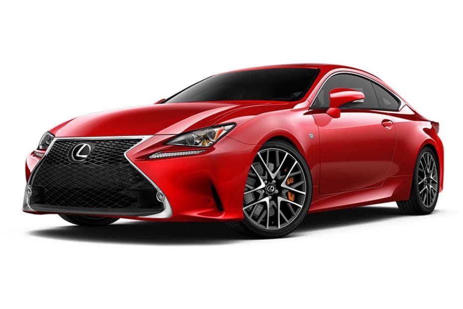 لكزس RC طبقات حمراء مشعة