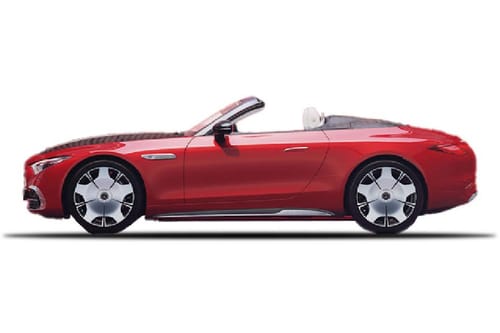 مرسيدس بنز مايباخ إس إل أحمر