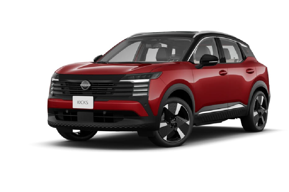 Nissan Kicks Scarlet Amber Super Black
