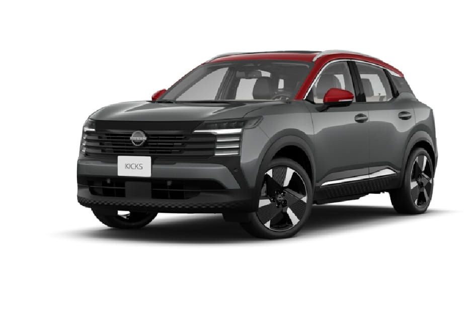Nissan Kicks Gun Metal Scarlet Amber