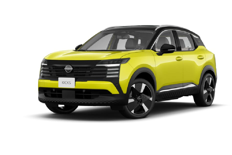 Nissan Kicks Yuzu Yellow Super Black