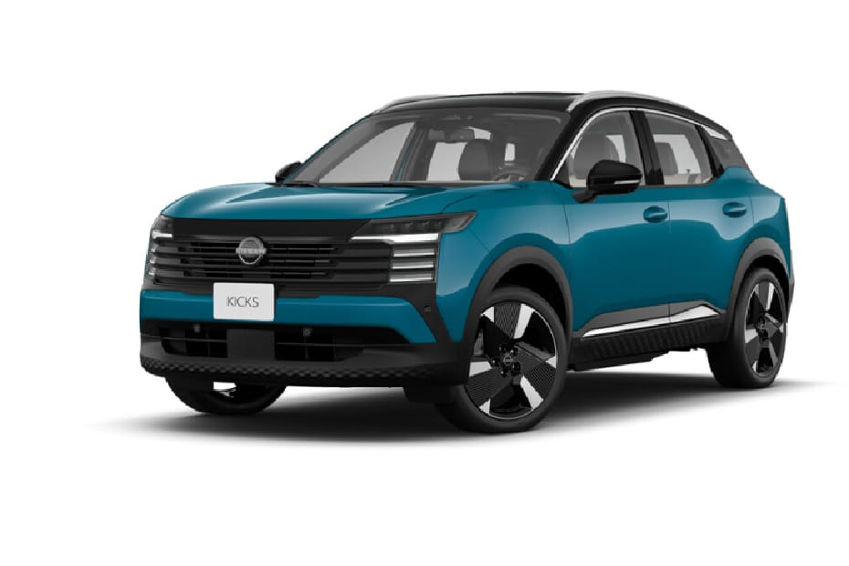 Nissan Kicks Arctic Ice Blue Super Black