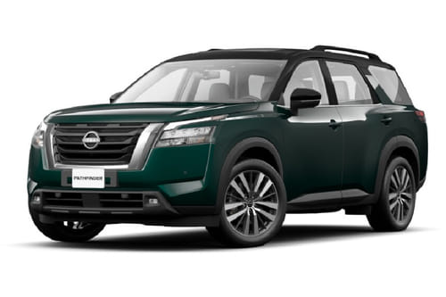 نيسان باثفايندر أوبسيديان غرين بيرل ويذ بلاك روف