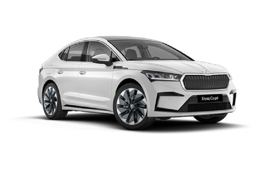 سكودا إينياك كوبيه أبيض القمر معدني