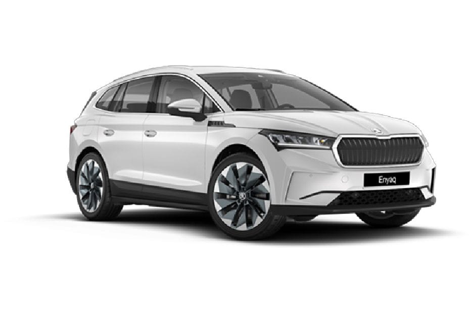 سكودا إينياك أبيض القمر معدني