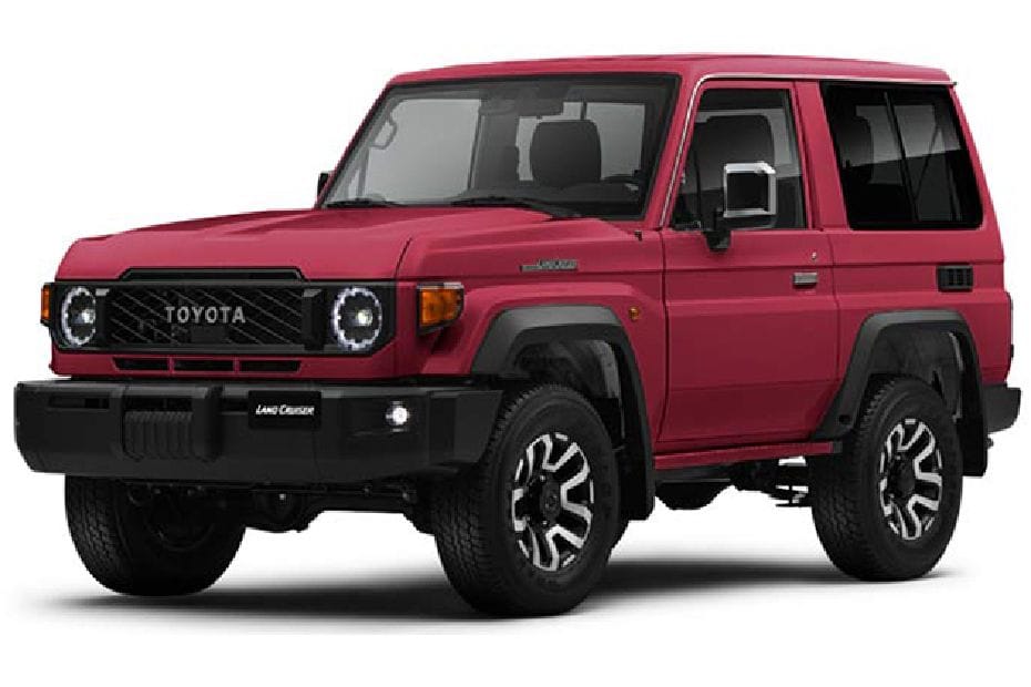 تويوتا لاند كروزر 70 هارد توب أحمر داكن
