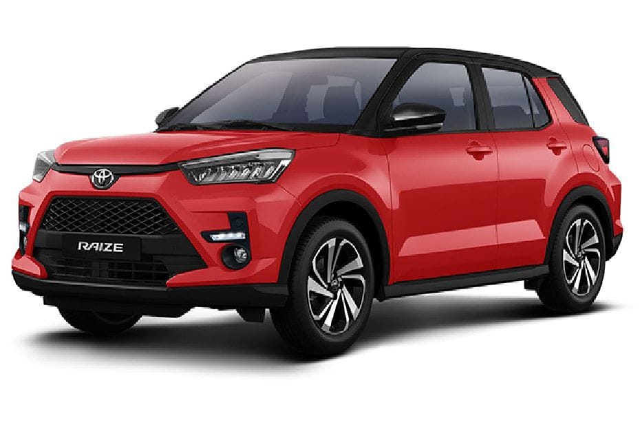 تويوتا رايز ريد ويذ بلاك روف