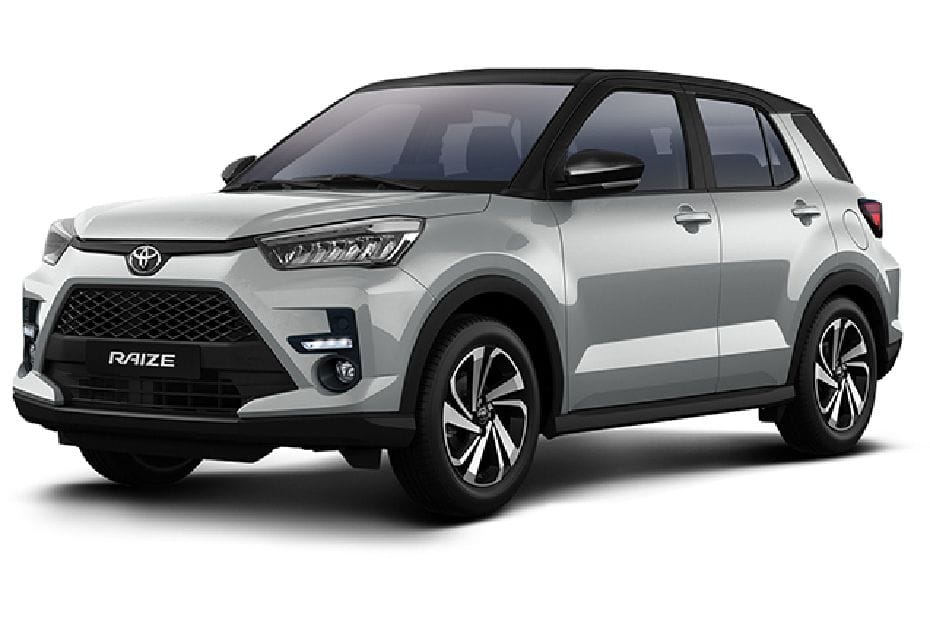 تويوتا رايز سيلفر ويذ بلاك روف