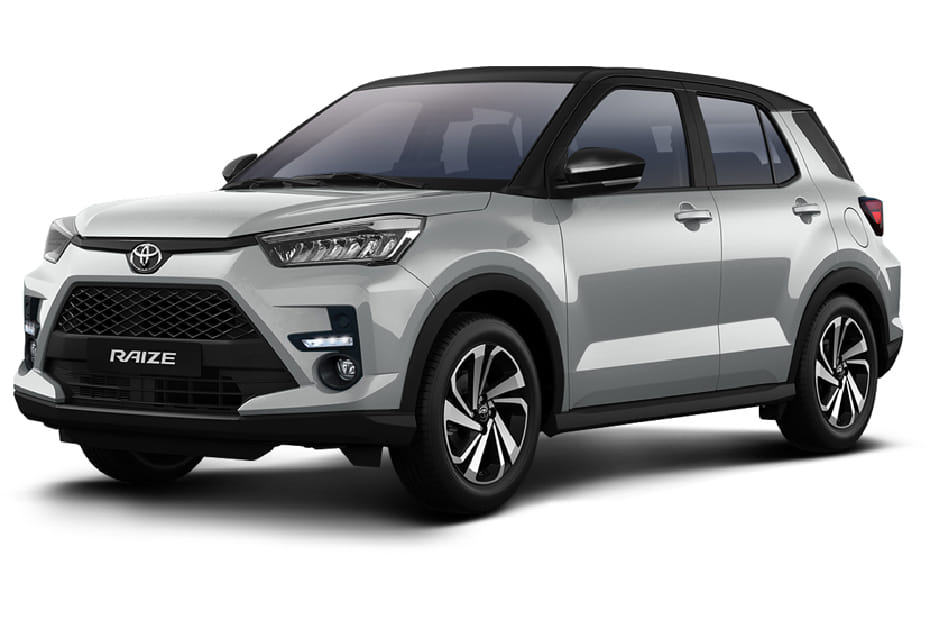 تويوتا رايز سيلفر ويذ بلاك روف