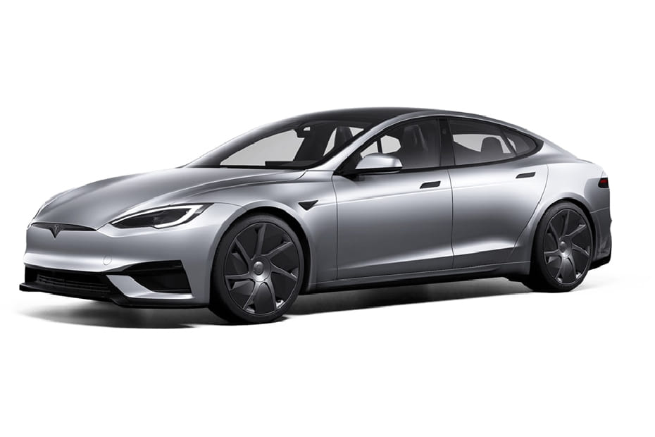 تيسلا موديل إس فضي قمري