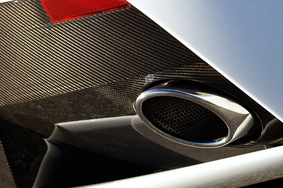 Exhaust Pipe of Aston Martin Vantage
