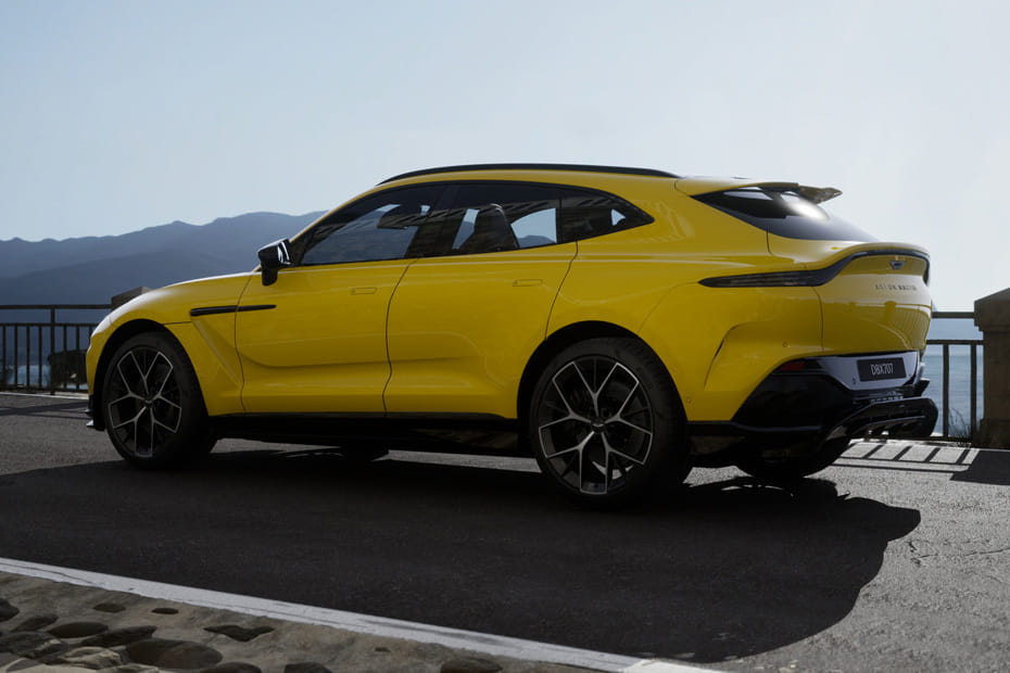 Rear Cross Side View of Aston Martin DBX