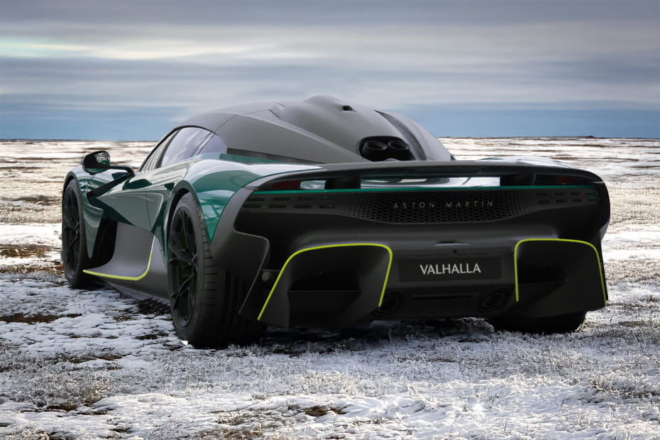 Rear Medium View of Aston Martin Valhalla