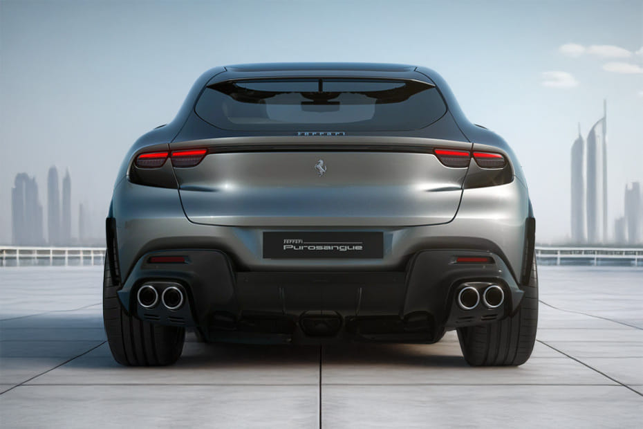 Full Rear View of Ferrari Purosangue