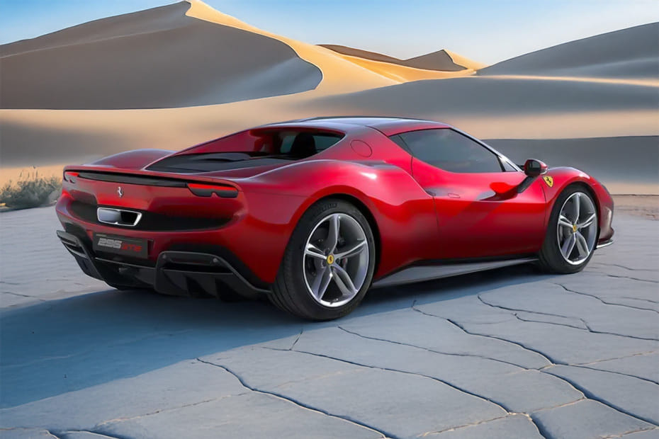 296 GTB Rear angle view