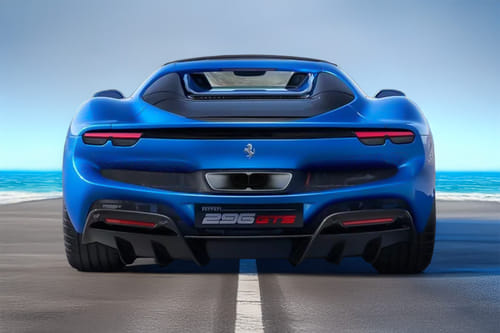 Full Rear View of Ferrari 296 GTS