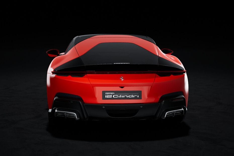 Full Rear View of فيراري 12 سيليندري