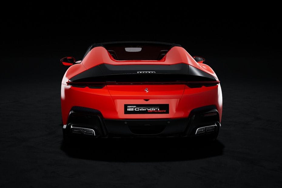 Full Rear View of Ferrari 12 Cilindri  Spider