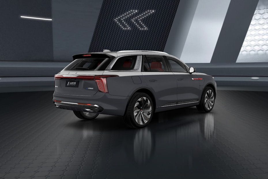 Rear Cross Side View of Hongqi EHS9