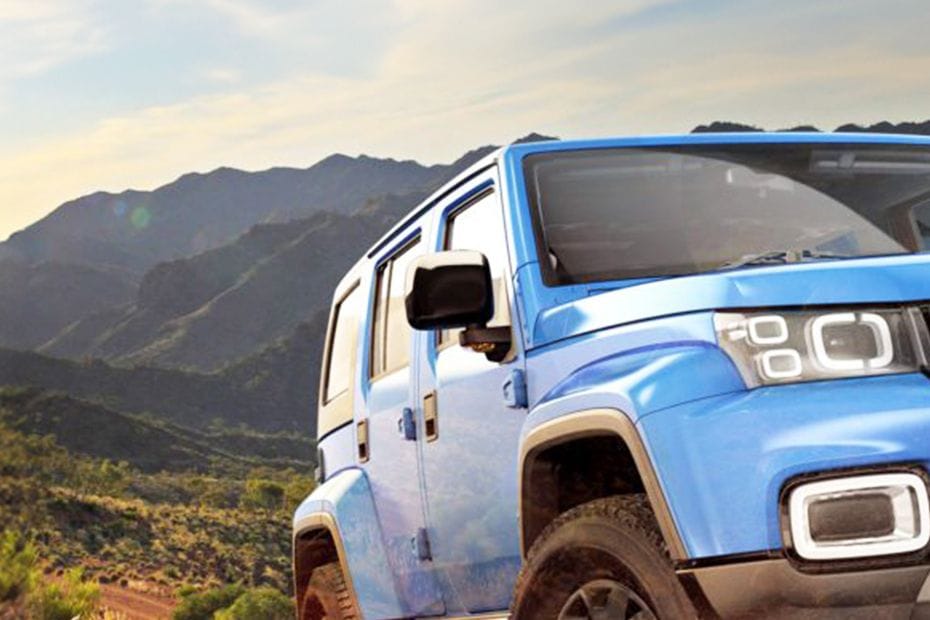 بايك BJ40-C Drivers Side Mirror Front Angle
