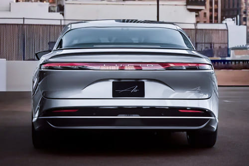 Full Rear View of Lucid AIR