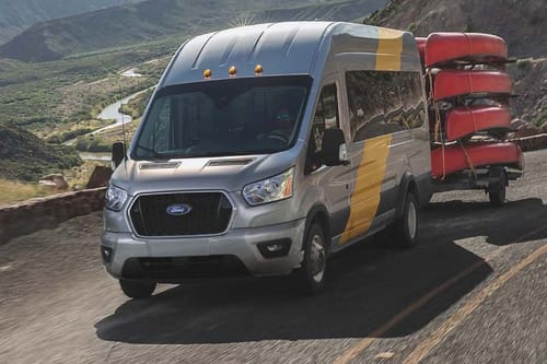 Ford Transit Van Front Cross Side View