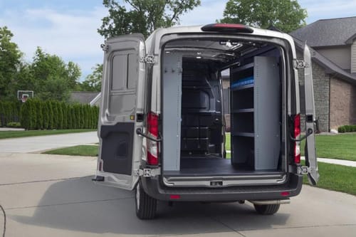 Trunk Open Closer View of Transit Van