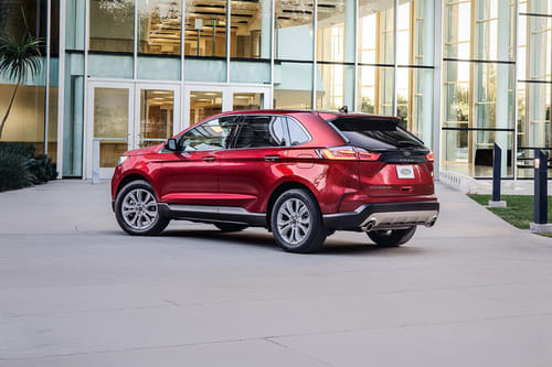 Rear Cross Side View of Ford Edge