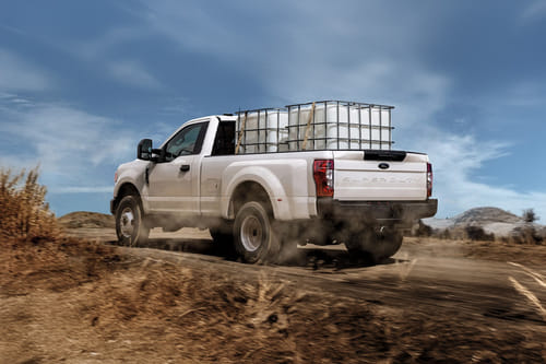 Rear Cross Side View of Ford Super Duty