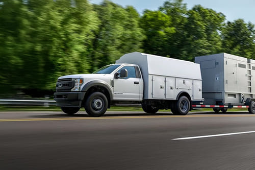 فورد سوبر ديوتي شاسيه كاب Front Side View