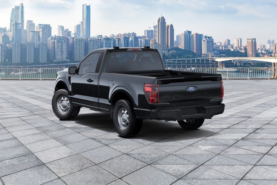 Rear Cross Side View of Ford F-150 (2025)