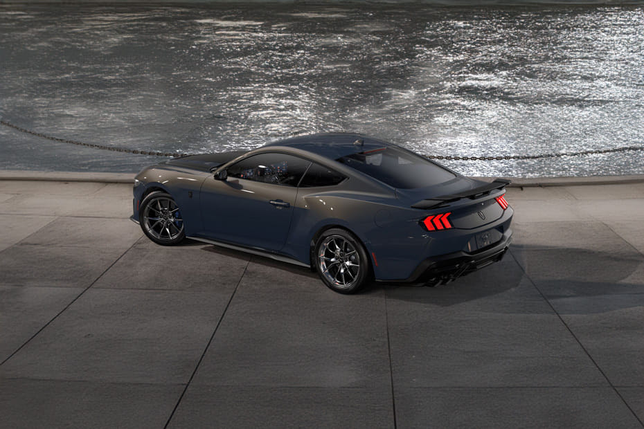 Rear Medium View of Ford Mustang in Saudi Arabia