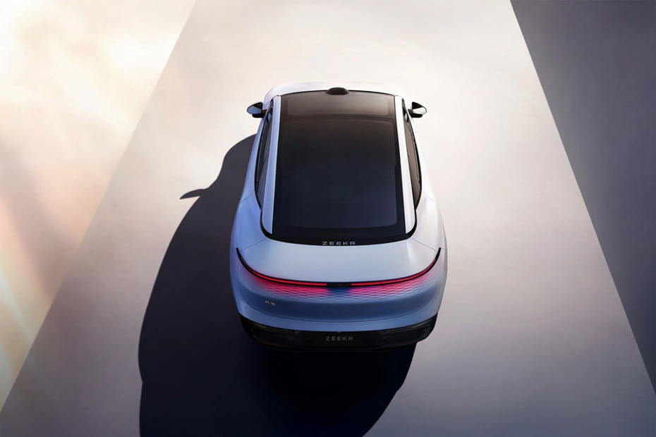 Full Rear View of ZEEKR 007