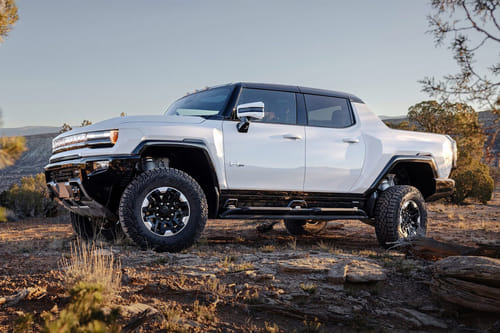 Hummer EV Pickup Front deep low Angle View