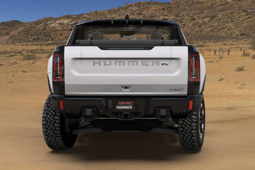 Full Rear View of GMC Hummer EV Pickup