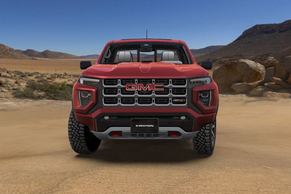 Full Front View of Canyon in Saudi Arabia