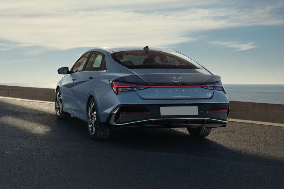 Full Rear View of Hyundai Elantra