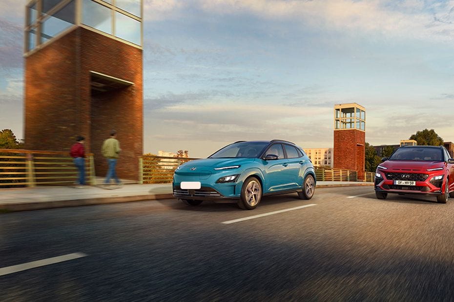 Hyundai Kona Electric Front Side View