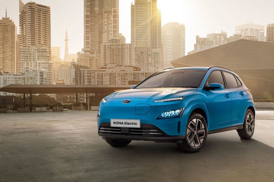 Kona Electric Tilted Front View