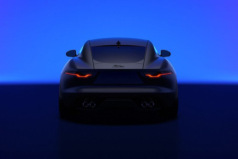 Full Rear View of Jaguar F-Type