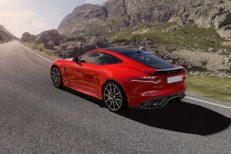Rear Cross Side View of Jaguar F-Type
