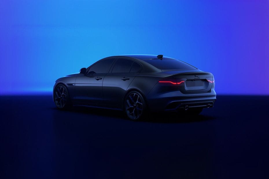 Rear Cross Side View of Jaguar XE