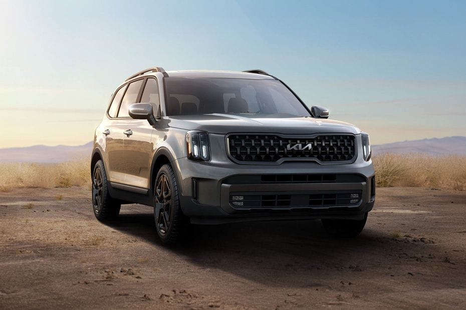 Rear Cross View of كيا تيلورايد