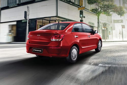 Rear Cross Side View of KIA Pegas