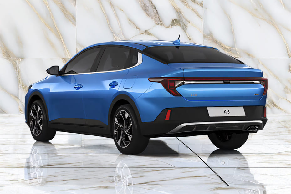 Rear Cross Side View of KIA K3